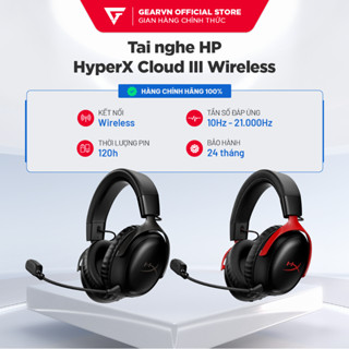 Tai nghe Gaming Không Dây HP HyperX Cloud III Wireless Black/ Red