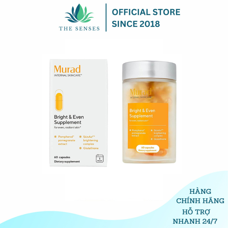 Viên uống chống nắng Murad Pomphenol Sunguard Dietary Supplement hộp 60 viên