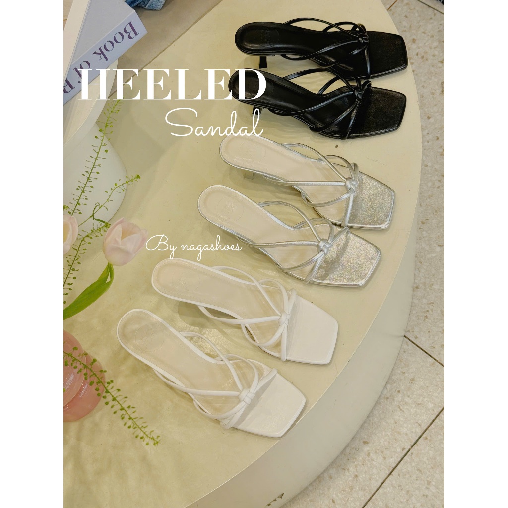 DÉP NAGASHOES MŨI VUÔNG QUAI GÚT 7P NAD382
