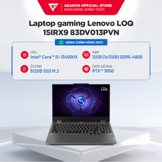 Laptop gaming Lenovo LOQ 15IRX9 83DV013PVN i5-13450HX | 12GB RAM | 3050 | Bảo hành 3 năm