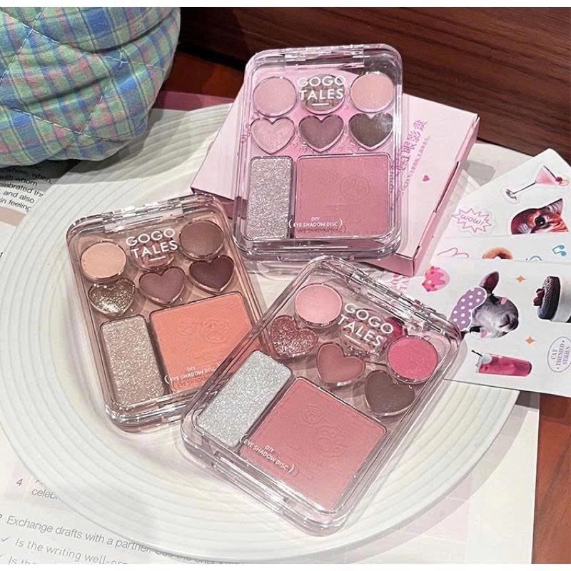 [GOGO TALES] Phấn mắt Gogotales 12 ô/9 ô phấn mắt má kèm tạo khối 4in1 nhũ trang điểm xinh nhiều mẫu | BigBuy360 - bigbuy360.vn