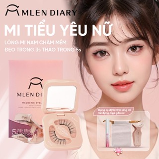 【Mua 1 tặng 4 Mi Giả Nam Châm MLEN DIARY Lông Mi Giả Từ Tính An Toàn Có Thể Tái Sử Dụng 3D Tiểu Yêu Nữ
