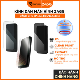  iPhone 16 15 14 13  Kính cường lực ZAGG chống chói chống nhìn trộm bảo vệ mắt XTR - Hàng chính hãng 