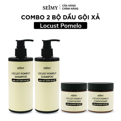 Combo 2 Cặp Dầu Gội Xả Bồ Kết, Bưởi Seimy