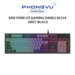  Bàn phím cơ Gaming DAREU EK104 Grey-Black  Dream switch  Linear  2 sides RGB strip Multi-Led PBT Double Shot OEM profile 