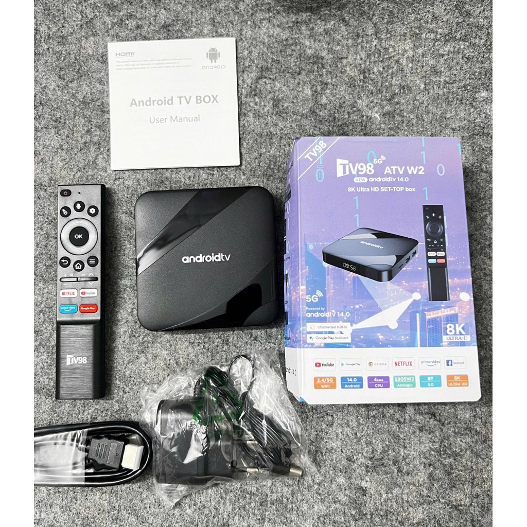 Box TV98 chuẩn 4K (Ram 4G Rom 32G) Kết nối Bluetooth