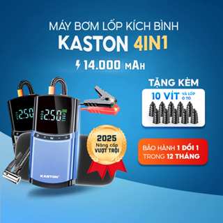  Bơm lốp kích bình ô tô 4in1 Kaston 14.000 mAh - Sạc dự phòng và đèn chiếu sáng - Bảo hành 12 tháng 