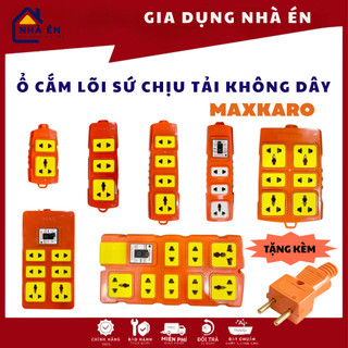Ổ Cắm Lõi Sứ Maxkaro Chịu Tải 8000w Không Dây