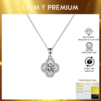 Dây chuyền LAMY Kim Cương Moissanite Four Leaf Clover - Kiểm Định GRA DN021