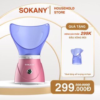  Máy xông mặt mũi họng tinh dầu thảo dược SOKANY SK-1079 130W toả nhiệt đều thư giãn da mặt hỗ trợ điều trị mụn 
