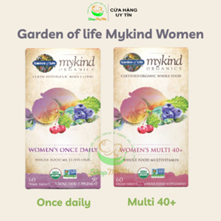  Viên thuần chay từ rau củ quả cho nữ Garden of Life Mykind Women Once daily 40 plus. 