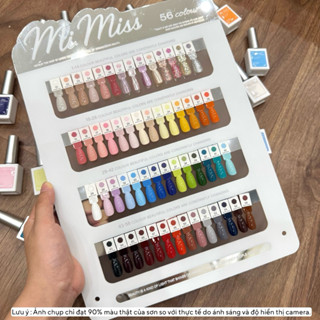  Set sơn gel mimiss cao cấp 56 màu tặng kèm bảng màu xịn 