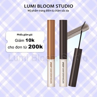  PERIPERA Mascara Chân Mày Hàn Quốc – Màu Nâu Xám Chống Nước Chống Mồ Hôi Bền Lâu 