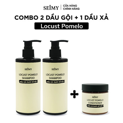 Combo 2 Chai Dầu Gội và 1 Dầu Xả Seimy