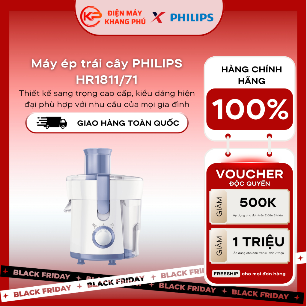 Máy ép trái cây PHILIPS HR1811/71