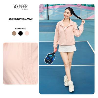 Áo khoác thô gió nữ Younger By Cardina nâng tầm phong cách thể thao 5YGNF01