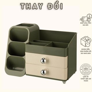  Hộp lưu trữ để bàn mới Kệ đựng mỹ phẩm Hộp Đựng Mĩ Phẩm Để Đồ Skincare Đồ Trang Điểm Makeup 