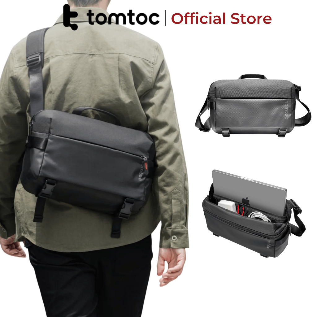 Túi đeo chéo Tomtoc Lightweight Sling Bag 13 inch/14 inch T21 chính hãng, nhiều ngăn, kháng nước | BigBuy360 - bigbuy360.vn