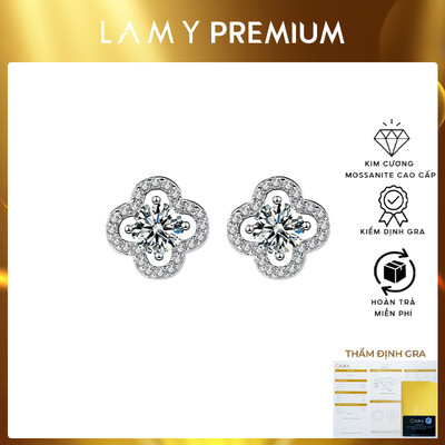 Khuyên tai LAMY kim cương Moissanite Romantic Earrings DE033