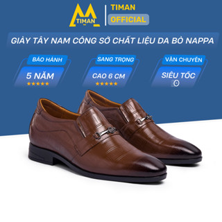  Giày tây nam lười Timanvn NC13 chất liệu da bò đẹp phong cách công sở thiết kế mọi cao cấp bh 5 năm 