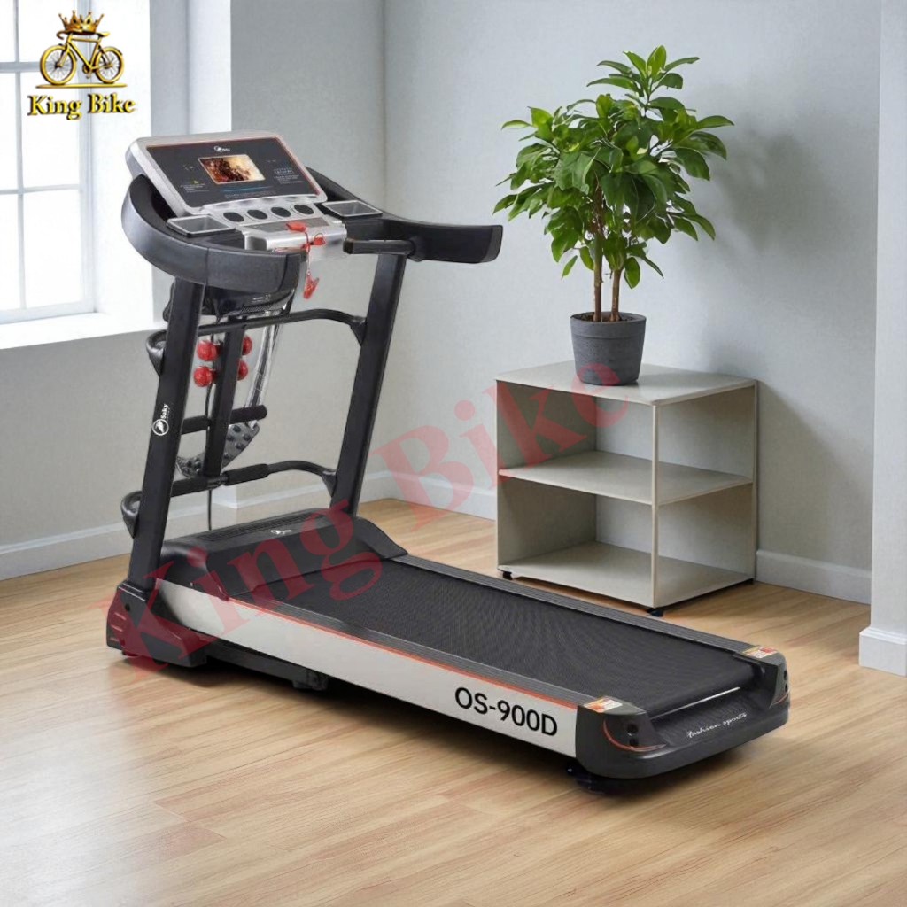Máy chạy bộ đa năng, MÁY CHẠY BỘ Osaky OS-900D phiên bản mới nhất, có loa nghe nhạc,kèm đai mát xa, 