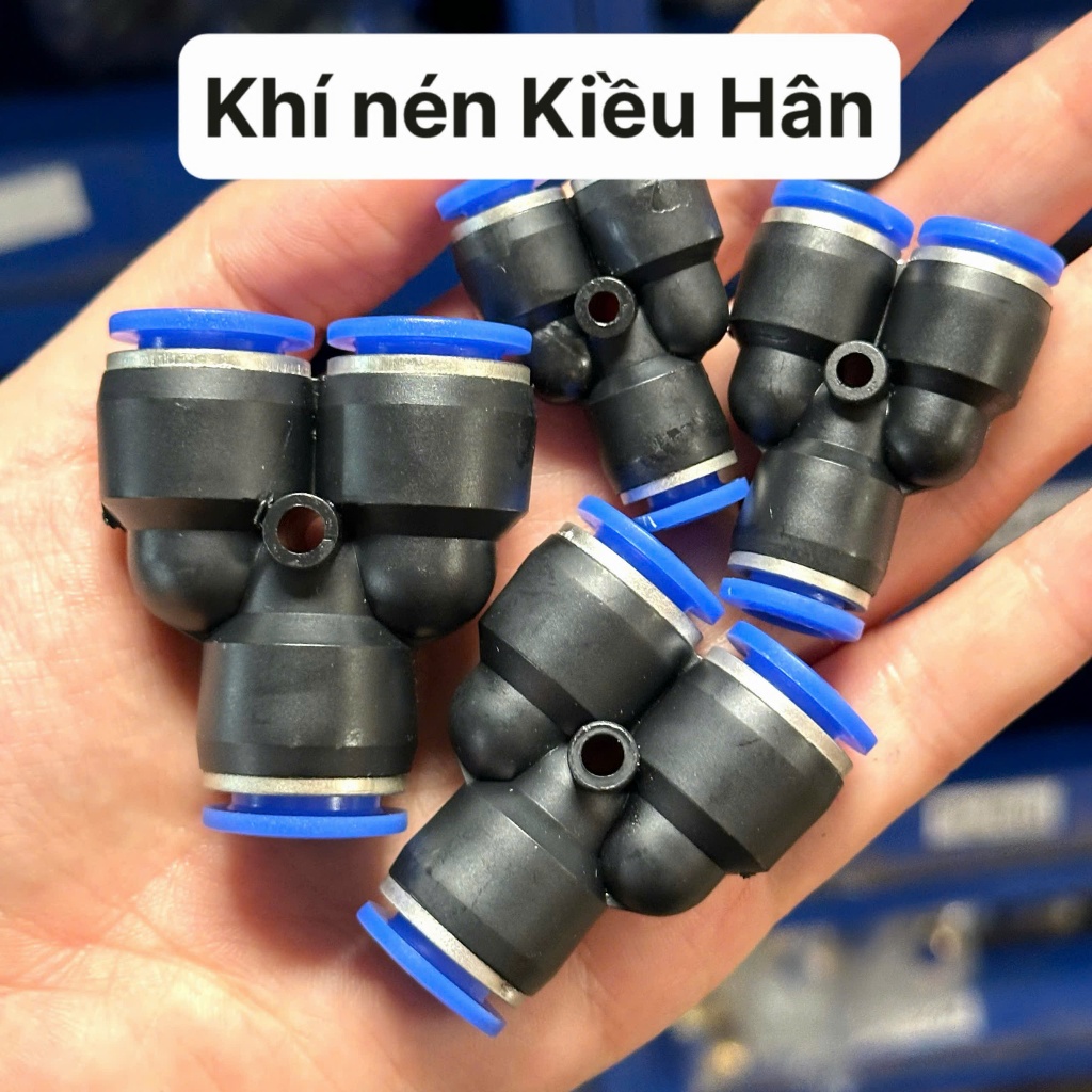 GIÁ XƯỞNG Ba Ngã Nối Khí Nén PY - Đầu Nối Chữ Y Khí Nén, Phun Sương - Cút Nối Hơi, Linh Kiện Khí Nén
