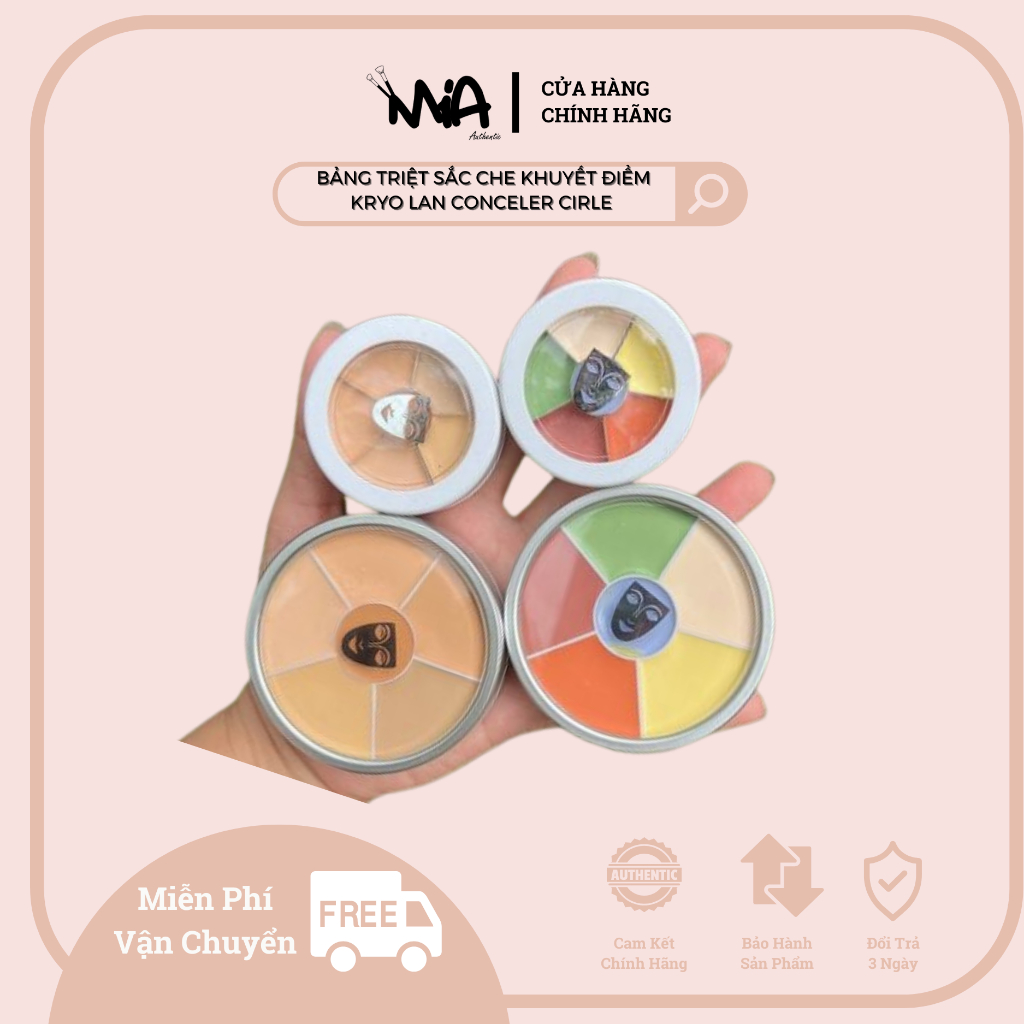 Bảng triệt sắc Kryolan Concealer Circle