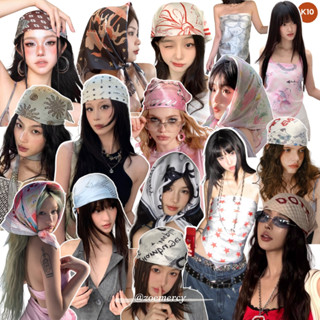 [SẴN]🍊70cm-Khăn Bandana vuông dùng quàng cổ, trùm đầu, làm áo,buộc cùng túi, buộc tóc style đồng quê Pháp (K10)-P2