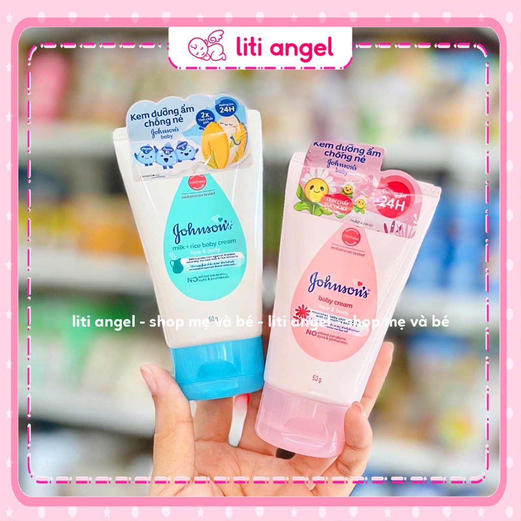Kem Dưỡng Da Johnson's Baby Cho Em Bé, Dưỡng Ẩm Dịu Nhẹ Johnson's Baby Cream 50g