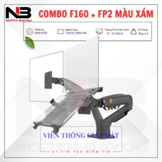  COMBO Giá Treo Màn Arm Hình Máy Tính + Giá Đỡ Laptop NB F80 + FP2   NB F160 + FP2   NB H180 + FP2 