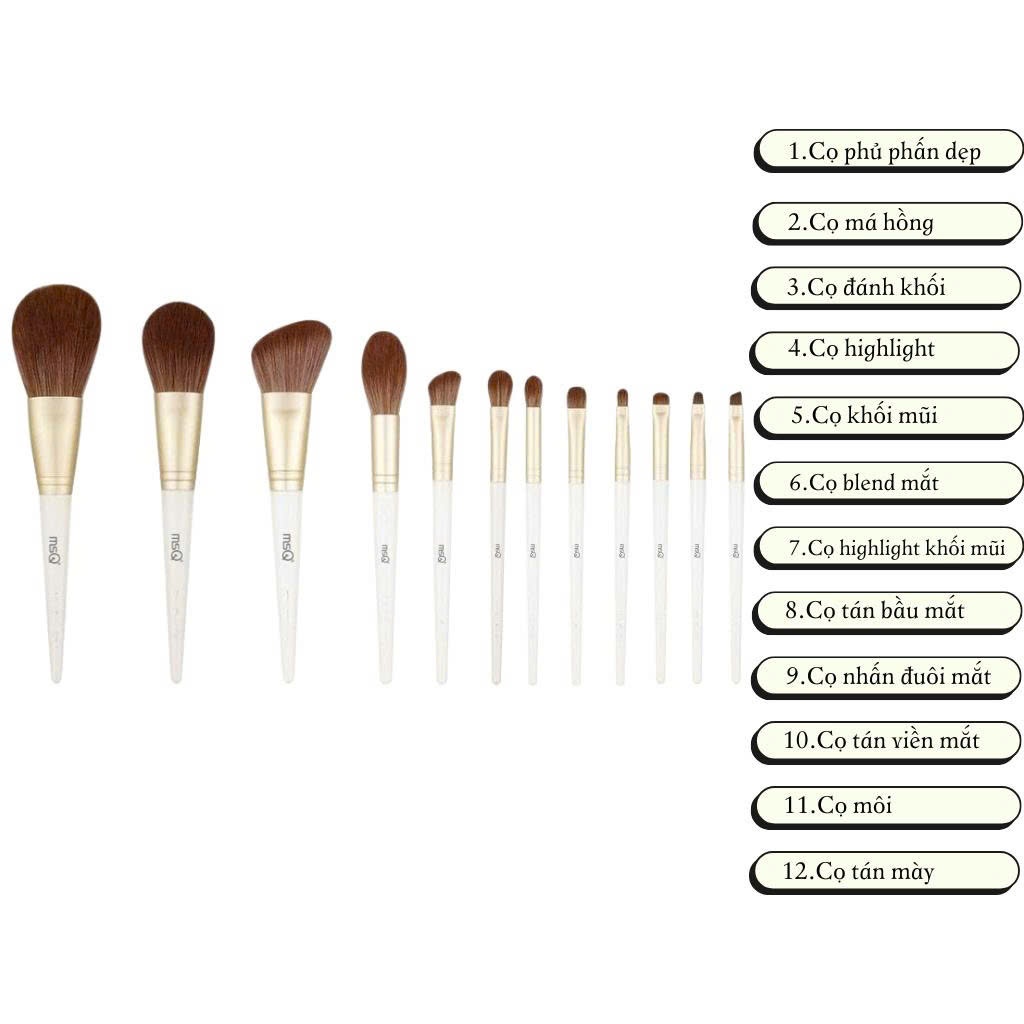 Bộ cọ trang điểm 13 cây MSQ Moonlight