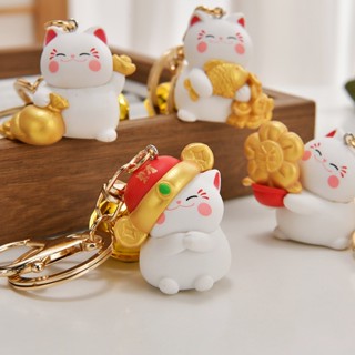 Móc Khóa Hình Mèo Thần Tài May Mắn Siêu Dễ Thương - Móc Khóa Treo Túi Xách Siêu Cute