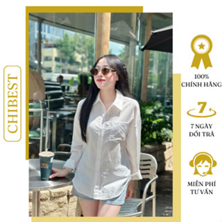  Áo sơ mi linen gân form rộng CHIBEST DAD82 