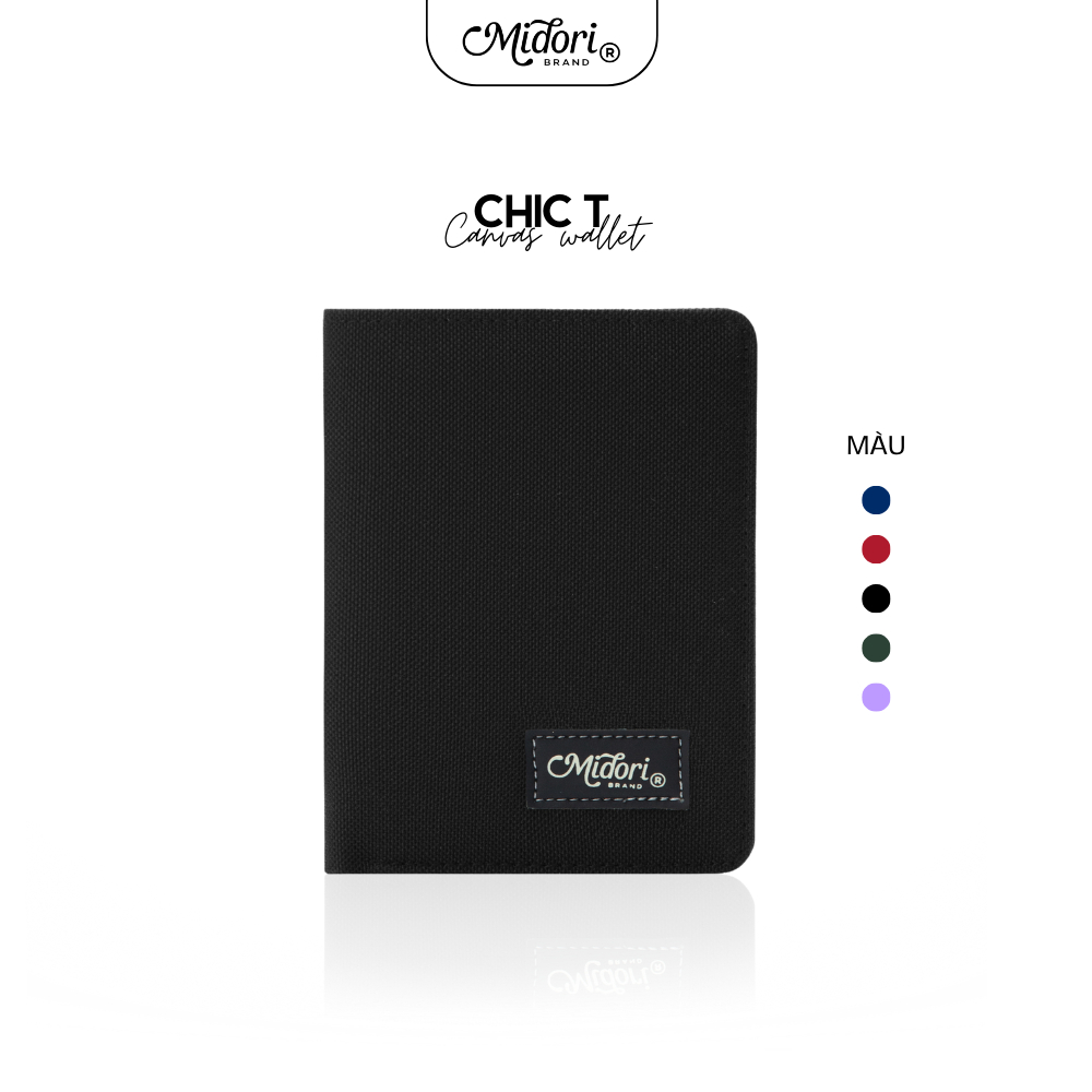 VÍ Vải Đứng CHIC T Polyester Bền Đẹp Trượt Nước Unisex Nam Nữ Chính Hãng | Local Brand M STUDIO