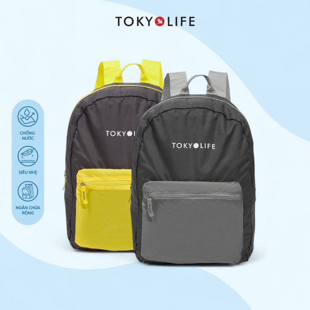 Balo du lịch ba lô gấp gọn TOKYOLIFE balo cho bé siêu nhẹ 40001539 (31x12x40cm)