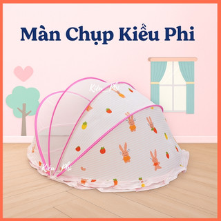 Màn Ngủ Chống Muỗi Cho Bé Riêng Tư Gấp Gọn - 5 Khung Dày Màu Dễ Thương Cắm Trại Du Lịch