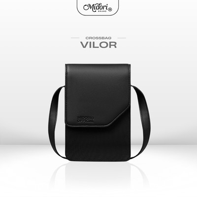 Túi Xách Đeo Chéo Vải Phối Da PU Nam Nữ VILOR Thời Trang Du Lịch Polyester Trượt Nước | M STUDIO
