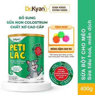 Drkyan - Sữa bột Petilac cho mèo – Bổ sung sữa non chất xơ cao cấp dễ hấp thu Lon 400gr 