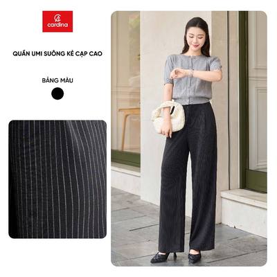 Quần nữ CARDINA dáng suông chất umi co giãn trẻ trung năng động 5QDT29