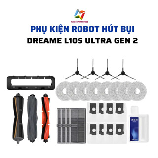 Phụ kiện robot hút bụi Dreame L10s ultra gen 2 khăn, lọc, chổi cạnh, chổi lăn, túi rác