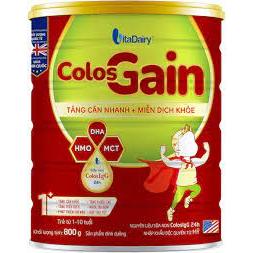 sữa ColosGain Colos Gain 800g 1+ ( 1-10t) date 2027 - có tích diểm đổi quà
