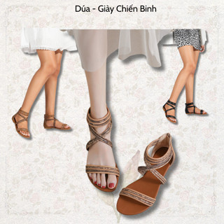  Giày Sandal Chiến Binh Boho Dây Ngang Chính Hãng XIANGLV N19 Đế Cao 1.5 Phân Có 3 Màu Sandal Nữ 