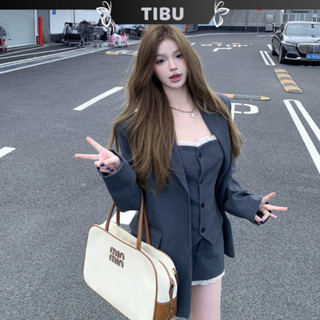 Set Áo Quây Cúp Ngực Phối Áo Vest Quần Sort TIBU Set Đồ Nữ Ba Món Sang Chảnh Thanh Lịch Đi Chơi Đi Làm Dạo Phố B580