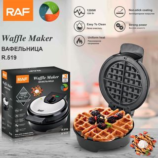 Máy làm bánh kẹp waffle, nướng bánh tổ ong RAF 1000W