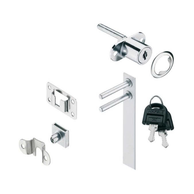 Khóa Trung Tâm Econo Hafele 234.99.240, Khoá 3 ngăn bằng kim loại Hafele