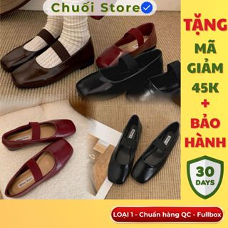 (BẢN XỊN CHUẨN QC) Giày Mary Jane nữ LOẠI 1 đế thấp mũi vuông quai ngang thiết kế basic hợp mọi oufits xinh iu