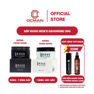 [BẢN MỚI] Sáp Vuốt Tóc Nam ROUG MEN'S GROOMING Matt Clay, Matte Clay Chính Hãng Roug Trắng & Roug Đen