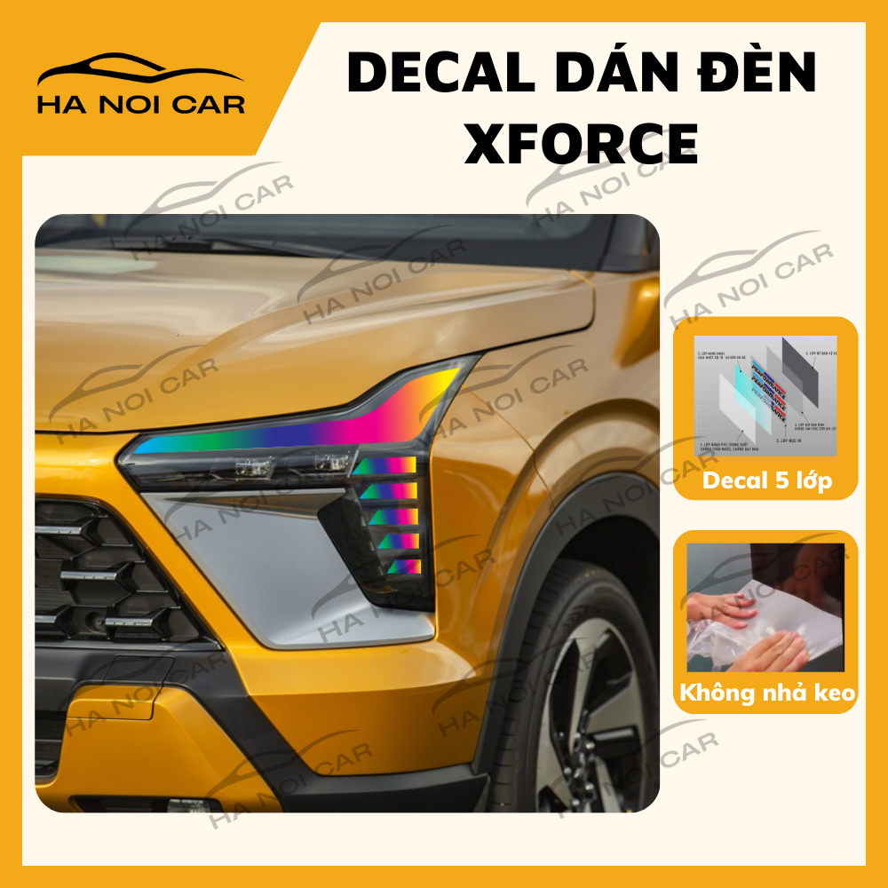 XFORCE: Decal dán đổi màu đèn XFORCE trang trí xe