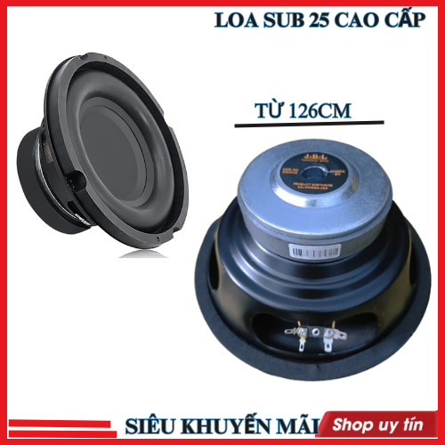 Loa sub 25 jibelo gân mút béo công suất 300w - giá 1 loa