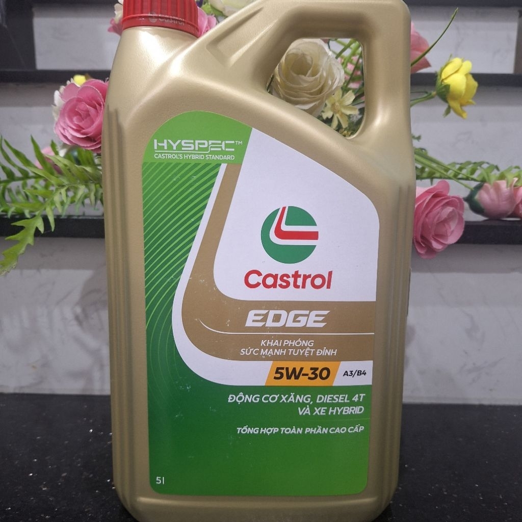 Dầu nhớt tổng hợp ô tô CASTROL EDGE 5W30 API SN/CF. ACEA A3/B4 5L